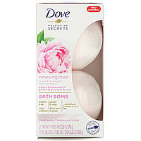 Dove, Nourishing Secrets, бомбы для ванн, пион и роза, 2 бомбы для ванн, 2,8 унции (79 г) каждая Днепр