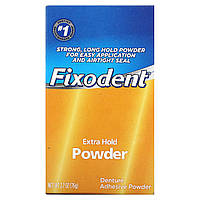 Fixodent, Адгезивный порошок для зубных протезов, экстра фиксация, 76 г (2,7 унции) Днепр