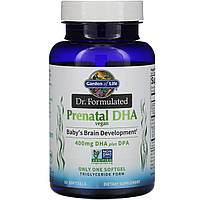 Garden of Life, Мы в компании Formulated, Vegan Prenatal DHA, 400 мг, 30 мягких таблеток Днепр