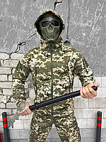 Тактическая куртка SoftShell пиксель , военная осенняя куртка пиксель софтшел армейская куртка