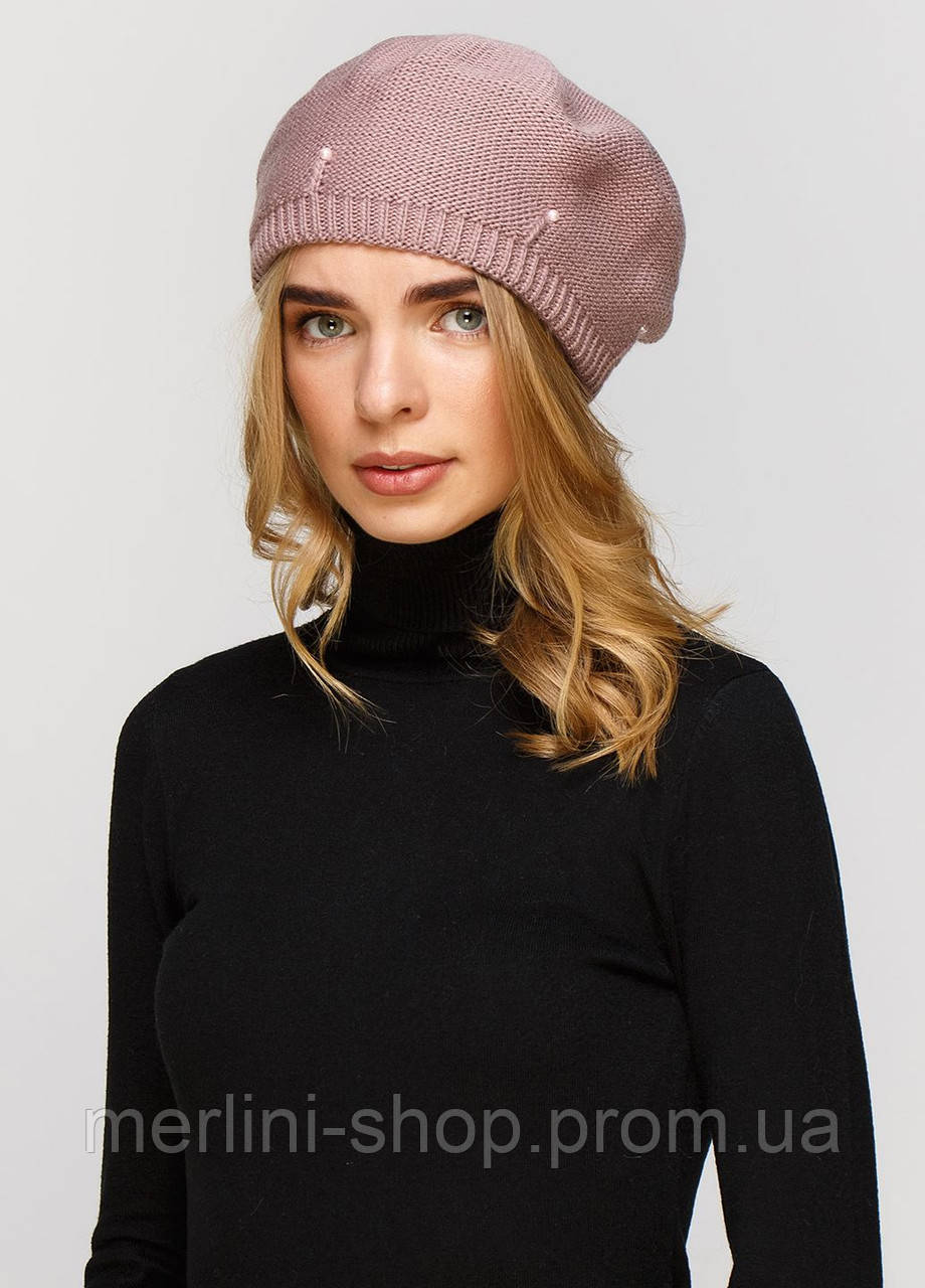 Шерстяной берет DeMari Жемчуг 550109 (ID#1977507647), цена: 299 ...