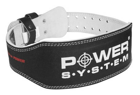 Пояс для важкої атлетики Power System PS-3250 Power Basic шкіряний Black XL, фото 2