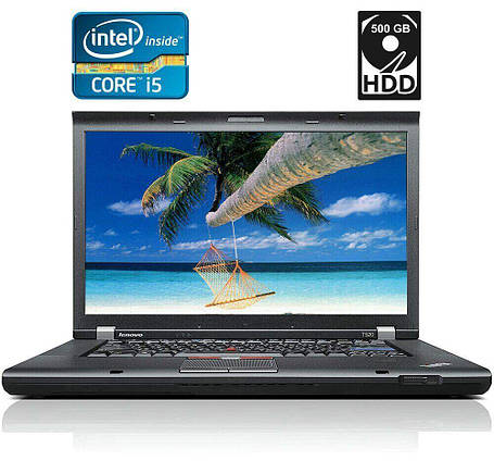 Ноутбук Б-клас Lenovo ThinkPad T520/ 15.6" 1366x768/ i5-2520M/ 4GB RAM/ 500GB HDD/ NVS 4200M 1GB/ АКБ 0%, фото 1