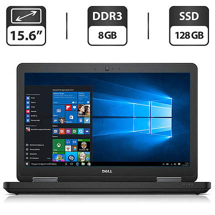 Ноутбук Б-клас Dell Latitude E5540/ 15.6" (1366x768)/ Core i3-4010U/ 8 GB RAM/ 128 GB SSD/ HD 4400, фото 1