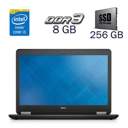 Ультрабук Б-клас Dell Latitude E7450/ 14" (1366x768)/ Core i5-5300U/ 8 GB RAM/ 256 GB SSD/ HD 5500, фото 1