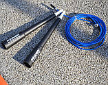 Скакалка швидкісна Power System PS-4033 Crossfit Jump Rope Blue (2,8m.), фото 6