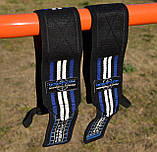 Кистьові бинти Power System PS-3500 Wrist Wraps  Blue/Black, фото 8
