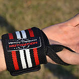 Кистьові бинти Power System PS-3500 Wrist Wraps Red/Black, фото 7