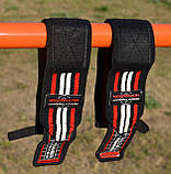 Кистьові бинти Power System PS-3500 Wrist Wraps Red/Black, фото 8