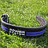 Пояс для пауерліфтингу Power System PS-3800  PowerLifting шкіряний Black/Blue Line M, фото 6