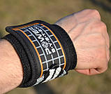 Кистьові бинти Power System PS-3500 Wrist Wraps Grey/Black, фото 5