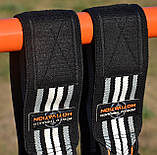 Кистьові бинти Power System PS-3500 Wrist Wraps Grey/Black, фото 8