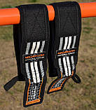 Кистьові бинти Power System PS-3500 Wrist Wraps Grey/Black, фото 9