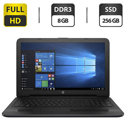 Ноутбук Б-клас HP 250 G5 Black/ 15.6" (1920x1080)/ Core i5-7200U/ 8 GB RAM/ 256 GB SSD/ HD 620/ АКБ NEW, фото 1