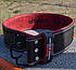 Пояс для важкої атлетики Power System PS-3830 Beast шкіряний Black/Red XL, фото 5