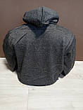 Батник пайта чоловіча толстовка з капюшоном на блискавці розмір 58-62 камуфляж з хутром, фото 2