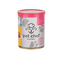 Консервы для собак Pet Chef паштет с курицей 360 г (4820255190242) DM, код: 7995087