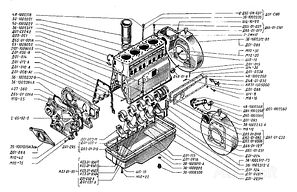Запчастини двигуна Д-65