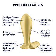 Анальна смарт-пробка з вібрацією Satisfyer Intensity Plug Gold, фото 4