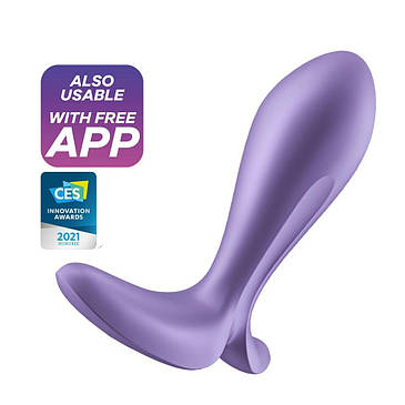 Анальна смарт-пробка з вібрацією Satisfyer Intensity Plug Purple, фото 1
