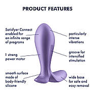 Анальна смарт-пробка з вібрацією Satisfyer Intensity Plug Purple, фото 3