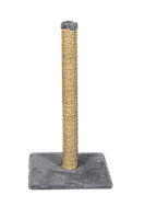 Когтеточка (дряпка) Мур-Мяу Столбик в джутовой веревке Серая DM, код: 5866215