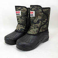 Резиновые сапоги для прогулок Размер 41 (25см), Мужские полуботинки, Зимние мужские ботинки PT-596 на меху