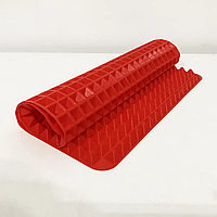 Коврик силиконовый для выпечки и запекания пирамидка 30х40х1.5 см Pyramid Pan красный 152597 SKL