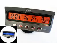 Автомобильные часы VST 7045 | Времена с термометром в авто mm shop