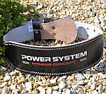 Пояс для важкої атлетики Power System PS-3100 Power шкіряний Black XXL, фото 5