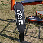 Пояс для важкої атлетики Power System PS-3250 Power Basic шкіряний Black XXL, фото 8