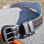 Пояс для важкої атлетики Power System PS-3250 Power Basic шкіряний Black XXL, фото 10