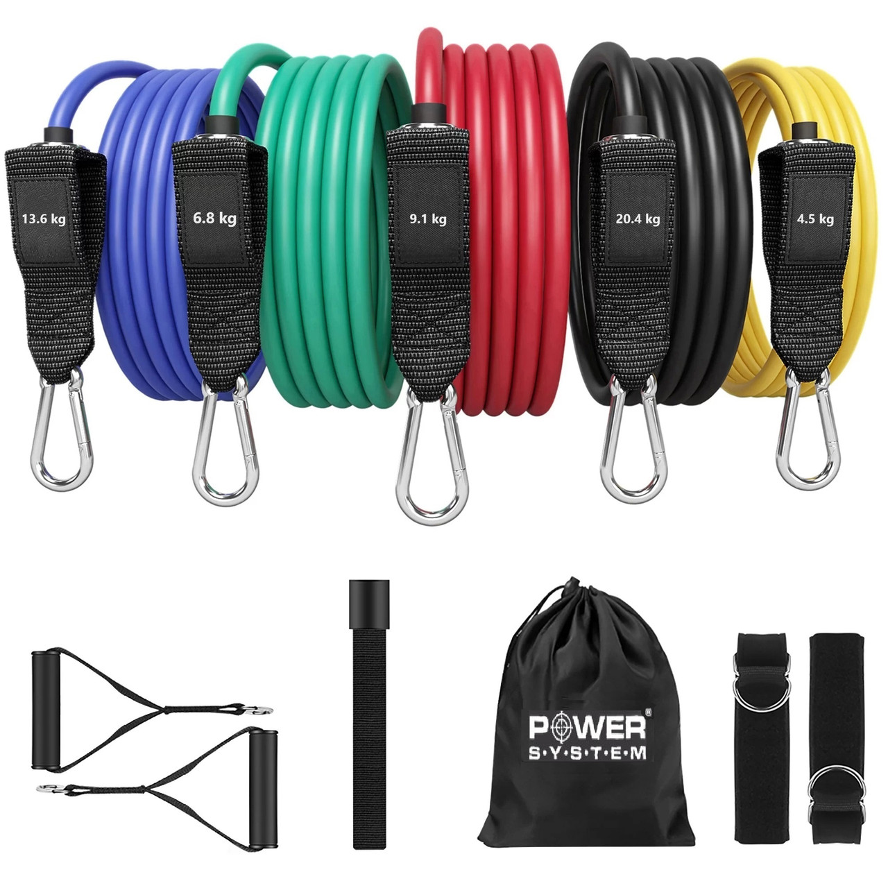 Набір трубчастих еспандерів Power System PS-4099 Total Expander Set 5 шт., фото 1