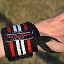 Кистьові бинти Power System PS-3500 Wrist Wraps Red/Black, фото 6