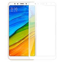 Защитное стекло Full Glue для Xiaomi Redmi 5 Plus White (PG-000437) UC, код: 222970