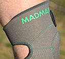 Наколенник MadMax MFA-295 Zahoprene Universal Knee Support Dark Grey/Green (1шт.), фото 6