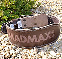 Пояс для важкої атлетики MadMax MFB-246 Full leather шкіряний Chocolate brown M, фото 2