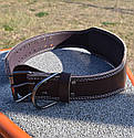 Пояс для важкої атлетики MadMax MFB-246 Full leather шкіряний Chocolate brown M, фото 7