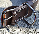 Пояс для важкої атлетики MadMax MFB-246 Full leather шкіряний Chocolate brown M, фото 8