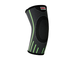 Компресійний налокітник MadMax MFA-283 3D Compressive elbow support Dark grey/Neon green (1 шт.) L