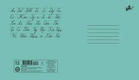 Зошит учнівська 12 аркушів проста "Бріск" бірюзова ТВ-70 (коса)