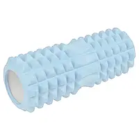 Масажний ролик (валик, ролер) U-Powex Type 2 EVA foam roller 33x14 см Блакитний