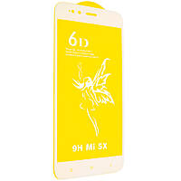 Защитное стекло Mirror 6D Glass 9H для Xiaomi Mi A1 Белый UC, код: 6684891
