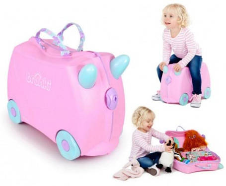 Дитяча валізка на колесах TRUNKI ROSIE PRINT HANDLES, фото 2