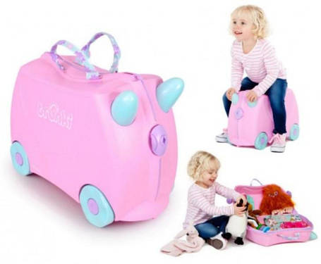 Дитяча валізка на колесах TRUNKI ROSIE PRINT HANDLES, фото 1
