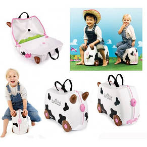 Дитяча валізка на колесах TRUNKI FRIEDA COW , фото 3