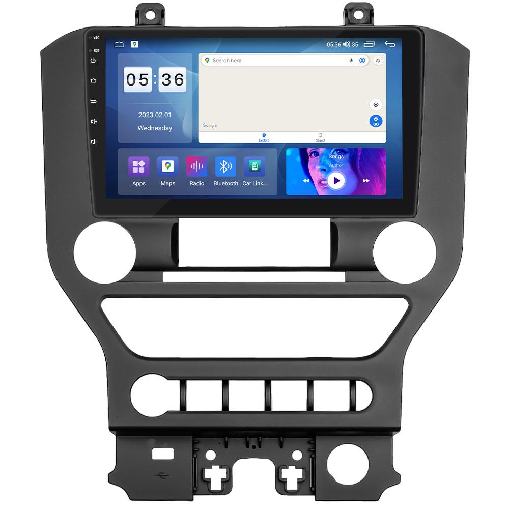 Штатна магнітола Lesko для Ford Mustang VI 2014-2017 екран 9" 4/64 Gb CarPlay 4G Wi-Fi GPS Prime 6шт, фото 1