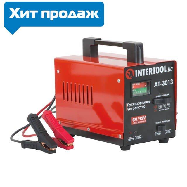 Пускозарядний пристрій 6 В — 12 В, 220 В, 70 А ТМ "ІНТЕРТУЛ" AT-3013 (незамінний для автомобіля гаража)