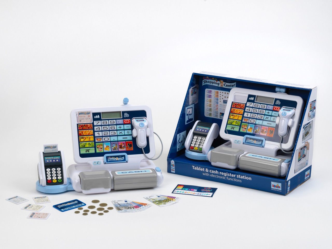 Іграшковий касовий апарат з терміналом та сканером Theo Klein 9324, фото 1