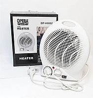 Электрический тепловентилятор обогреватель Opera Op-H0002 2000 w Ветродуйка напольный тепловой вентилятор
